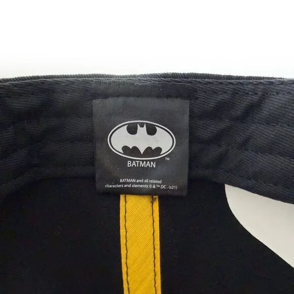 Batman DC Comics Snapback Hat Cap Mens Womens Comic Gift Movie Embroidered Black - Picture 6 of 7
